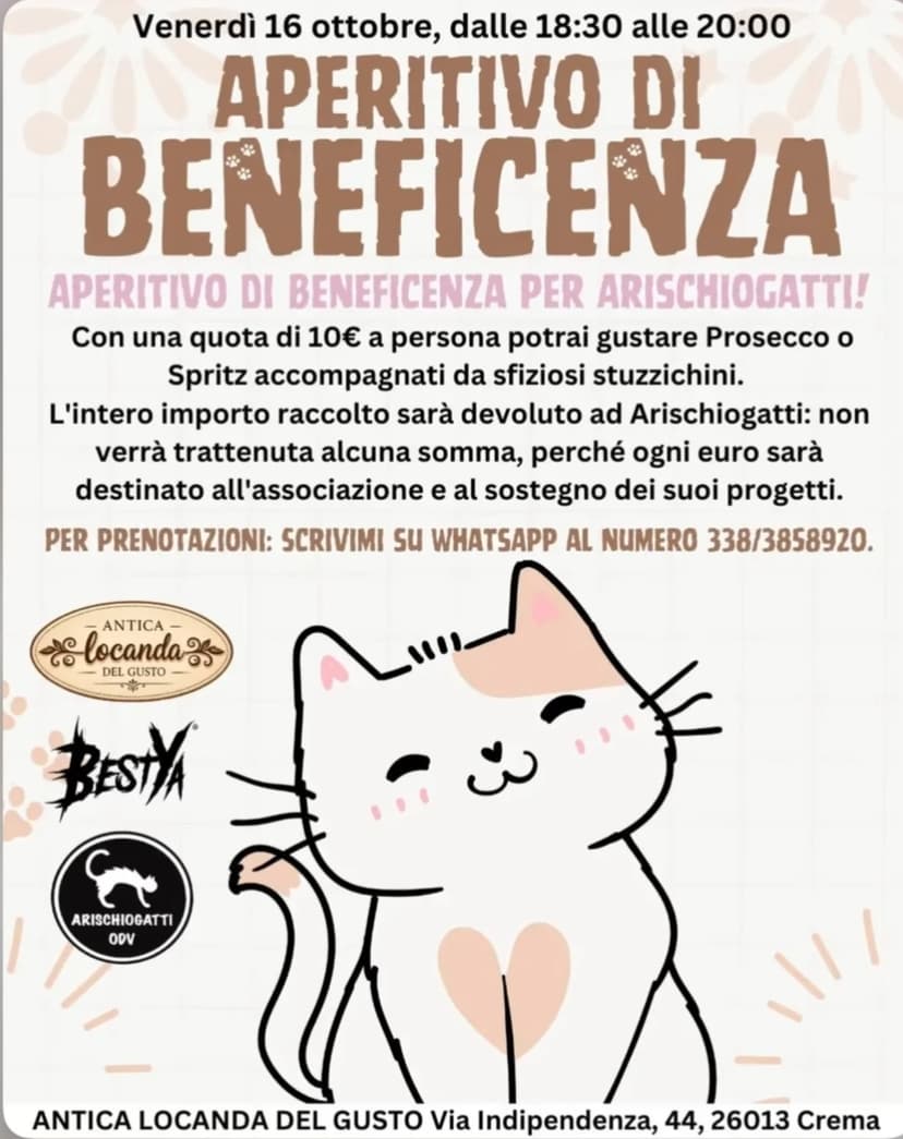Aperitivo di beneficenza